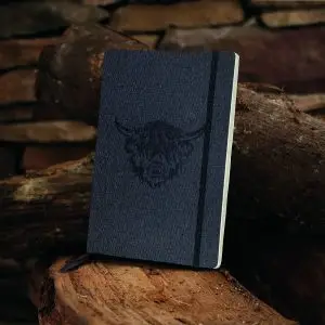 Notepad Charcoal Corvus Notebook Debossed