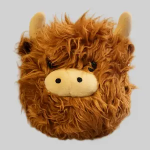 Toy, stuffed Highland cow - Red